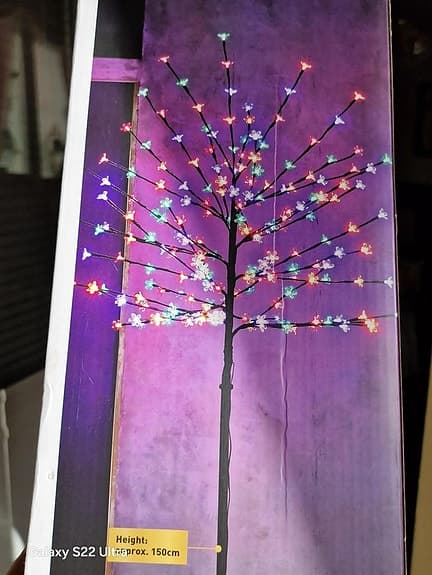 ny led belysning trä 200led