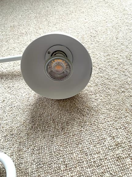 Vägglampa Ray vit/mässing