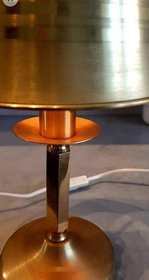 Retro lampa i mässing.