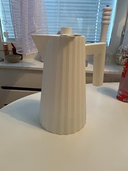 MDL06 Plissé vattenkokare 1,7 liter, vit