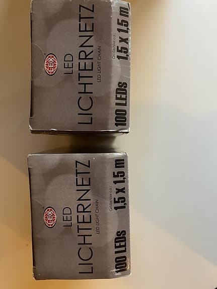 2 st LED Ljusnät-oanvänd