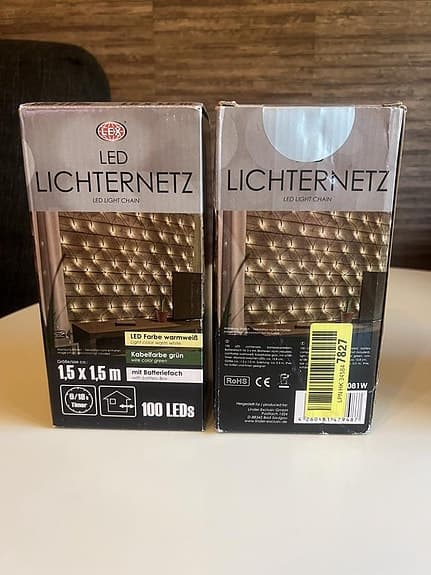 2 st LED Ljusnät-oanvänd