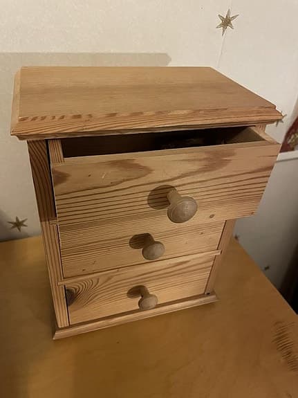 Hemslöjd Mini Byrå förvaringsalternativ B 20 höjd 25 D 1