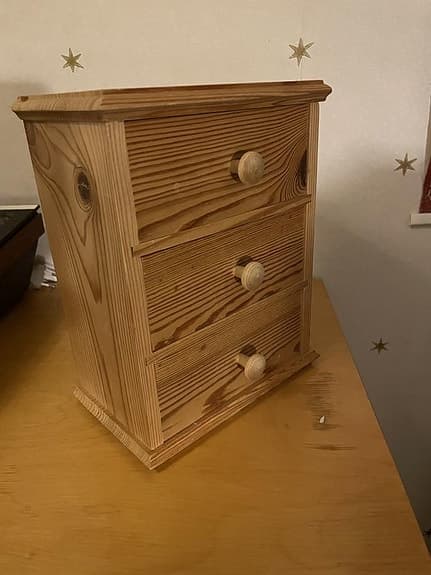 Hemslöjd Mini Byrå förvaringsalternativ B 20 höjd 25 D 1