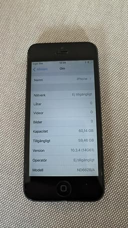 vrålgammal iphone 5 64 gb