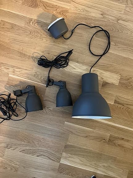 taklampa och sänglampor HEKTAR från IKEA