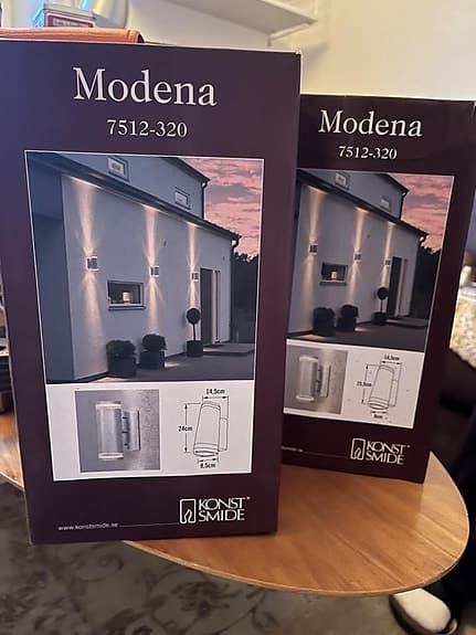 Lampor utomhus för fasad