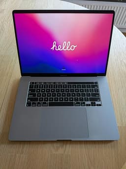Macbook Pro 16" 2019, Core i7, 16GB RAM, 512GB SSD