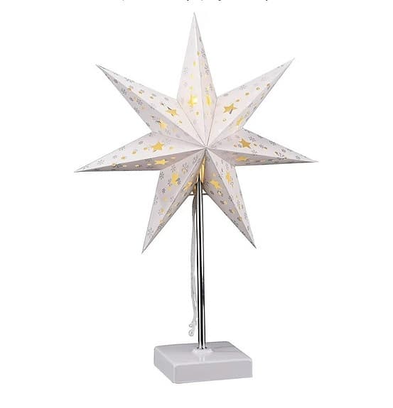 Helt ny + sladdlös LED-bordslampa med 8 varmvita LED-lampor