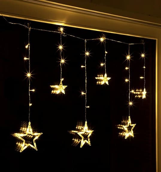 Helt ny LED stjärngardin med 63 lysdioder från Spetebo