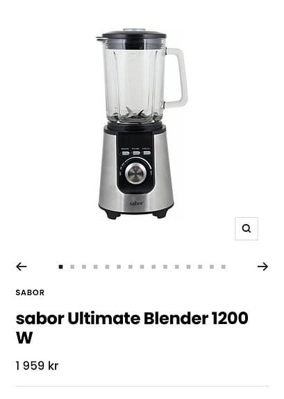 sabor Ultimate Blender 1200 W