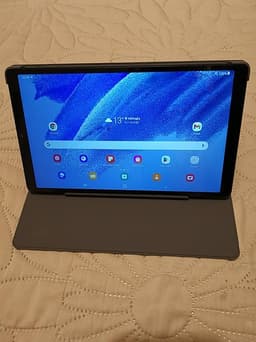 Samsung tab A 7 Lite med dyrare fodral.