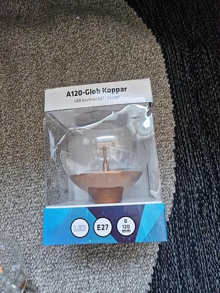 Dekorationslampor/Globe-lampor E27 – oanvända