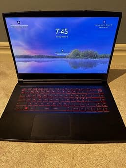 Msi gf63 thin 10uc plus laddare