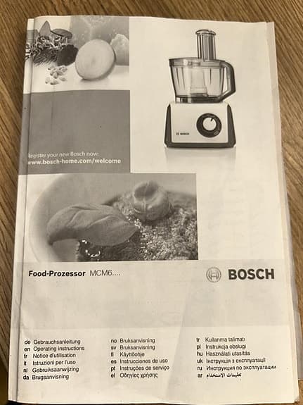 Bosch köksmaskin mcm6