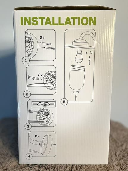 vägglampa för utomhusbruk