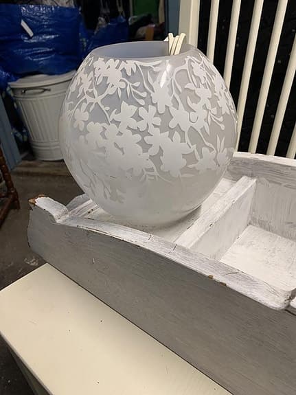 Ikeas glas klot lampa vit