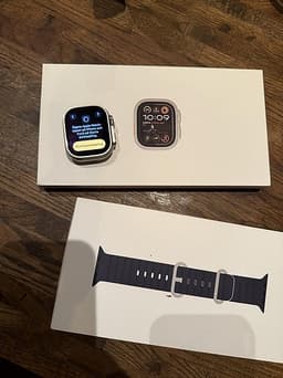 Apple Watch Ultra 2 Titan Navy Ocean Band Nyskick!