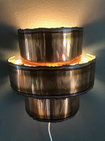 Svend Aage Holm Sörensen Brutalist vägglampa 60-tal