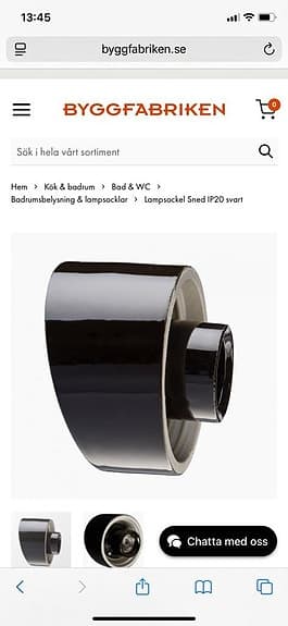 Badrumslampa funkis Ifö IP 20