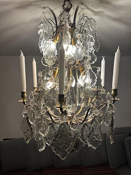 Antik kristallkrona 1880–1900, Unik hantverk i Blyglas