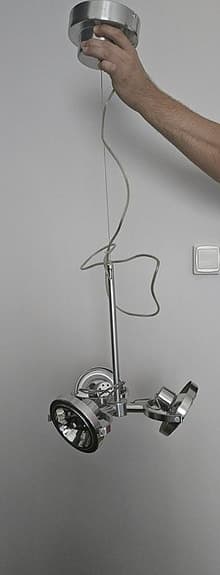 Unik industriell/postmodern IKEA Klimat Spotlight