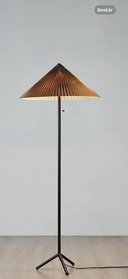 golvlampa plisado Markslöjd