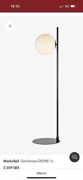 golvlampa Dione Markslöjd