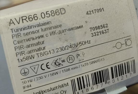 3 st Ensto LED belysnings armaturer