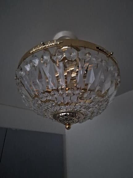 plafond kristallkrona