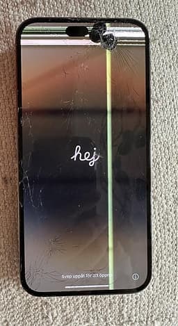 iPhone 14 Pro Max gold 512 Gb- skärmskada