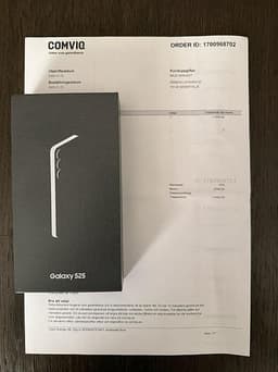 Galaxy S25- svart-128GB- kvitto- Garanti