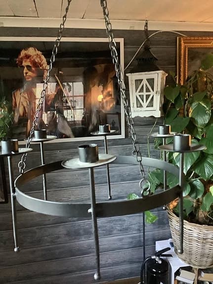 Gotländsk Vikinga ljuskrona smidesjärn 400kr