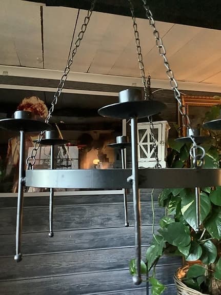 Gotländsk Vikinga ljuskrona smidesjärn 400kr