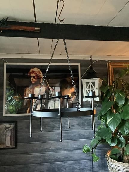 Gotländsk Vikinga ljuskrona smidesjärn 400kr