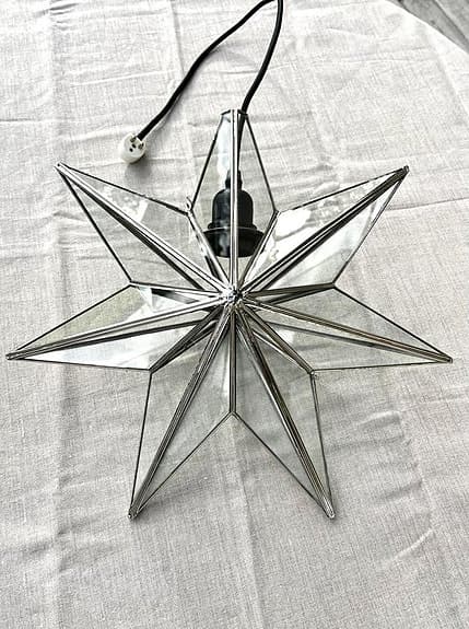 PR Home - Stjärna - Adventsstjärna i Glas & Silver