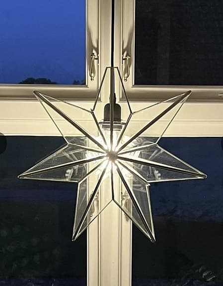 PR Home - Stjärna - Adventsstjärna i Glas & Silver