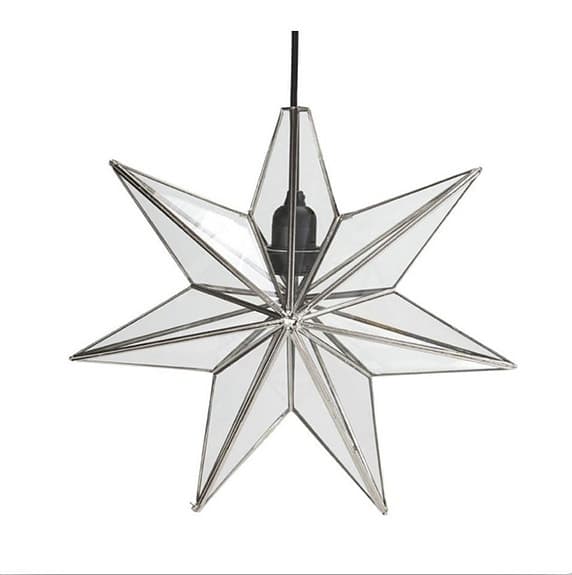 PR Home - Stjärna - Adventsstjärna i Glas & Silver