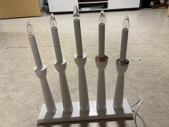 Adventsljusstakar markslöjd