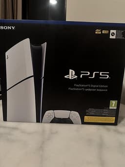 PS5 Slim Digital Edition 1TB – Helt ny & oöppnad + Kvitto
