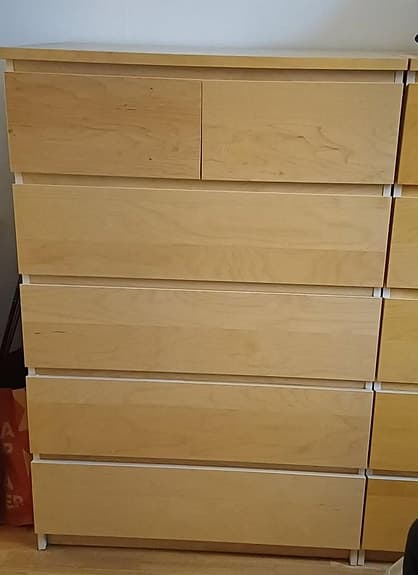 ikea malmen med 6 lådor