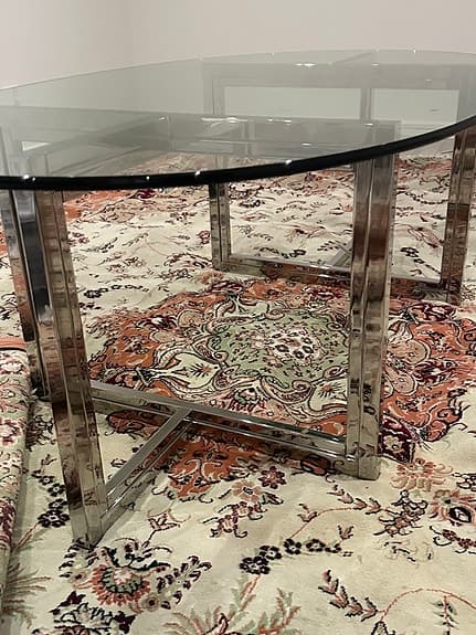 Mycket fint glasbord