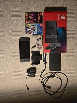 Nintendo Switch + 2 Spel + Handkontroll
