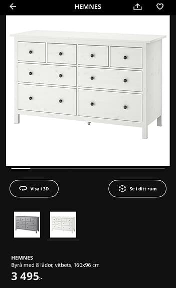 Byrå Ikea Hemnes