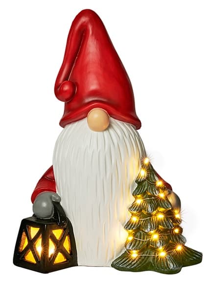 Tomte med lykta dekorationsbelysning