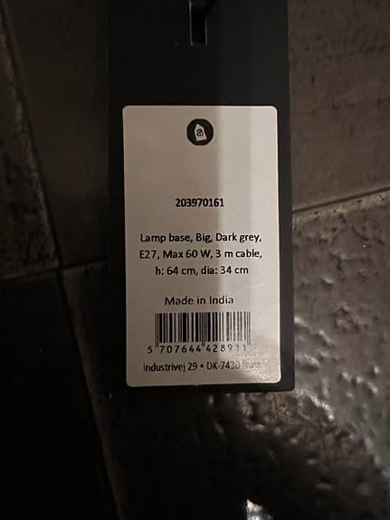 Design House Stockholm Glaslampa Grå Transparent