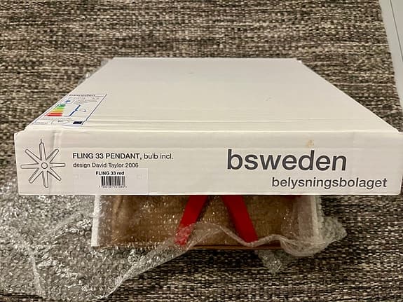 Fling 33 adventsstjärna röd, Bsweden