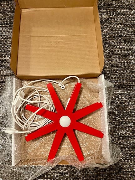 Fling 33 adventsstjärna röd, Bsweden