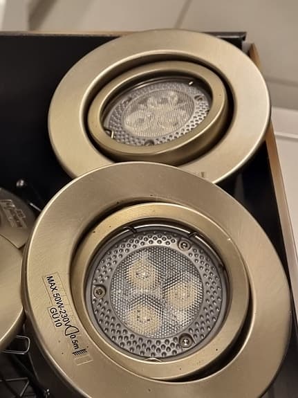 Spotlights tak infällda downlight