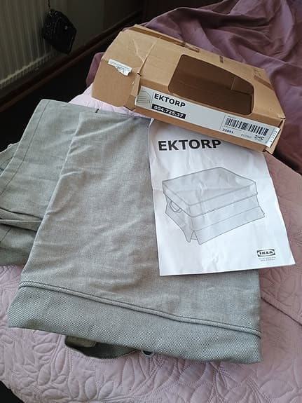 Ikea klädsel sittpall  fotpall sittpuff Ektorp